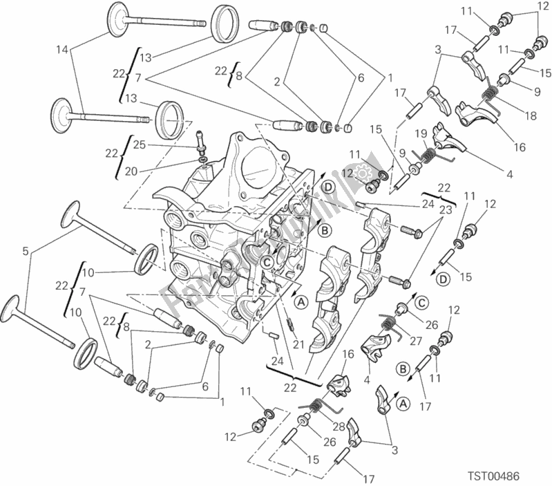 Wszystkie części do G? Owica Pozioma Ducati Hypermotard Hyperstrada Brasil 821 2015